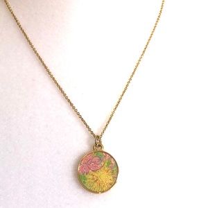 Lilly Pulitzer disc necklace